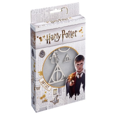Set llavero + pin Deathly Hallows Harry Potter