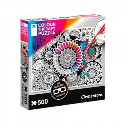 Puzzle 3D Mandala Color Therapy 500pzs