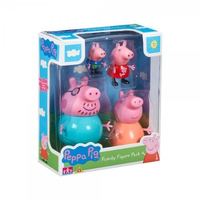 Set 4 figuras familia Peppa Pig