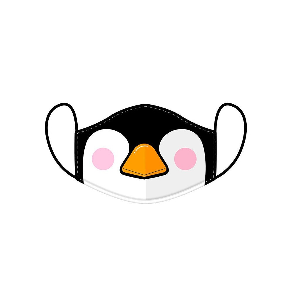 Cubre mascarilla reusable Cutiemals Penguin L