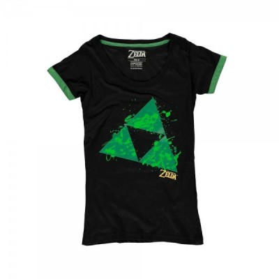 Camiseta mujer Triforce Splatter Zelda Nintendo