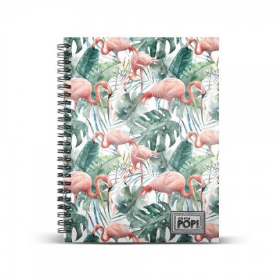 Cuaderno A4 Oh My Pop Tropical Flamingo
