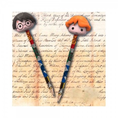 Pack 2 lapices con goma 3D Harry Potter