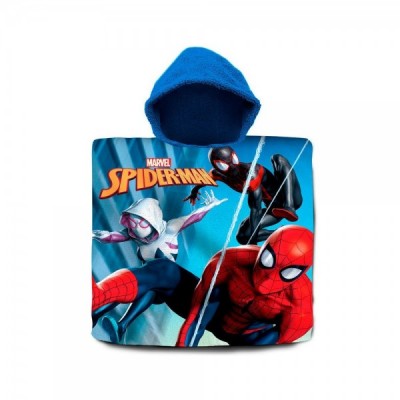 Poncho toalla Spiderman Marvel algodon