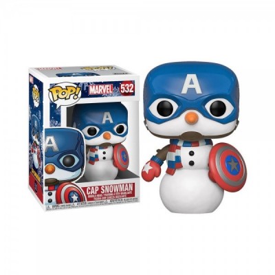 Figura POP Marvel Holiday Cap Snowman Capitan America