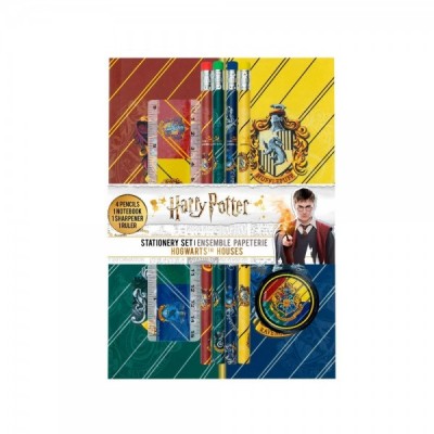 Set papeleria Hogwarts Houses Harry Potter