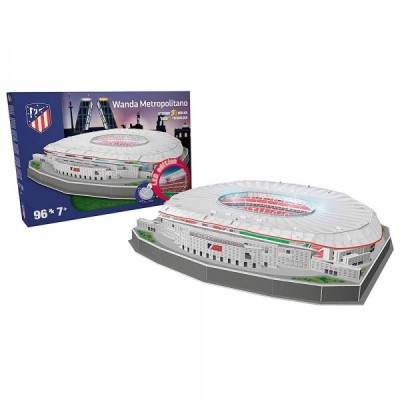 Puzzle 3D Estadio Wanda Metropolitano Atletico de Madrid led
