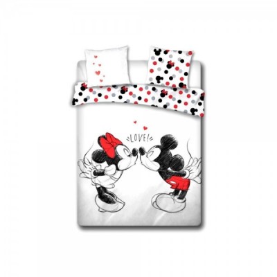 Funda nordica Love Mickey and Minnie Disney algodon cama 135cm