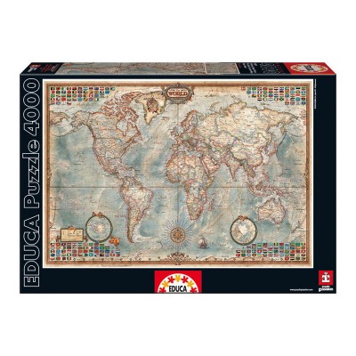 Puzzle El Mundo Mapa Politico 4000pz