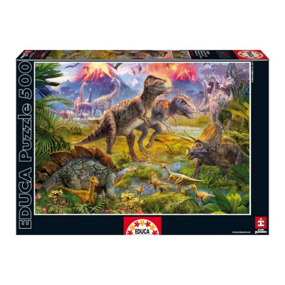 Puzzle Encuentro de Dinosaurios 500pz