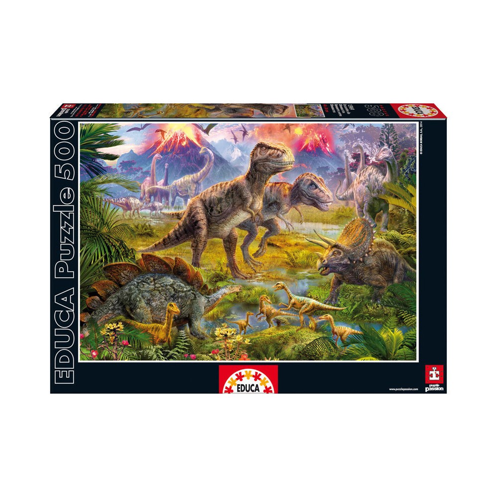 Puzzle Encuentro de Dinosaurios 500pz