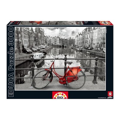 Puzzle Amsterdam Coloured Black & White 3000pz