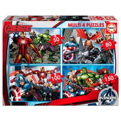 Puzzles progresivos Vengadores Avengers Marvel 50-80-100-150