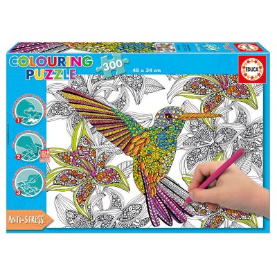 Puzzle Coloreable Hummingbird 300pz