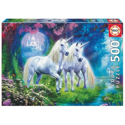 Puzzle Unicornios en el Bosque 500pz