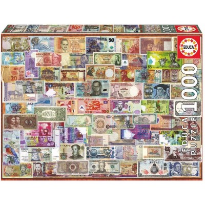 Puzzle Billetes del Mundo 1000pz