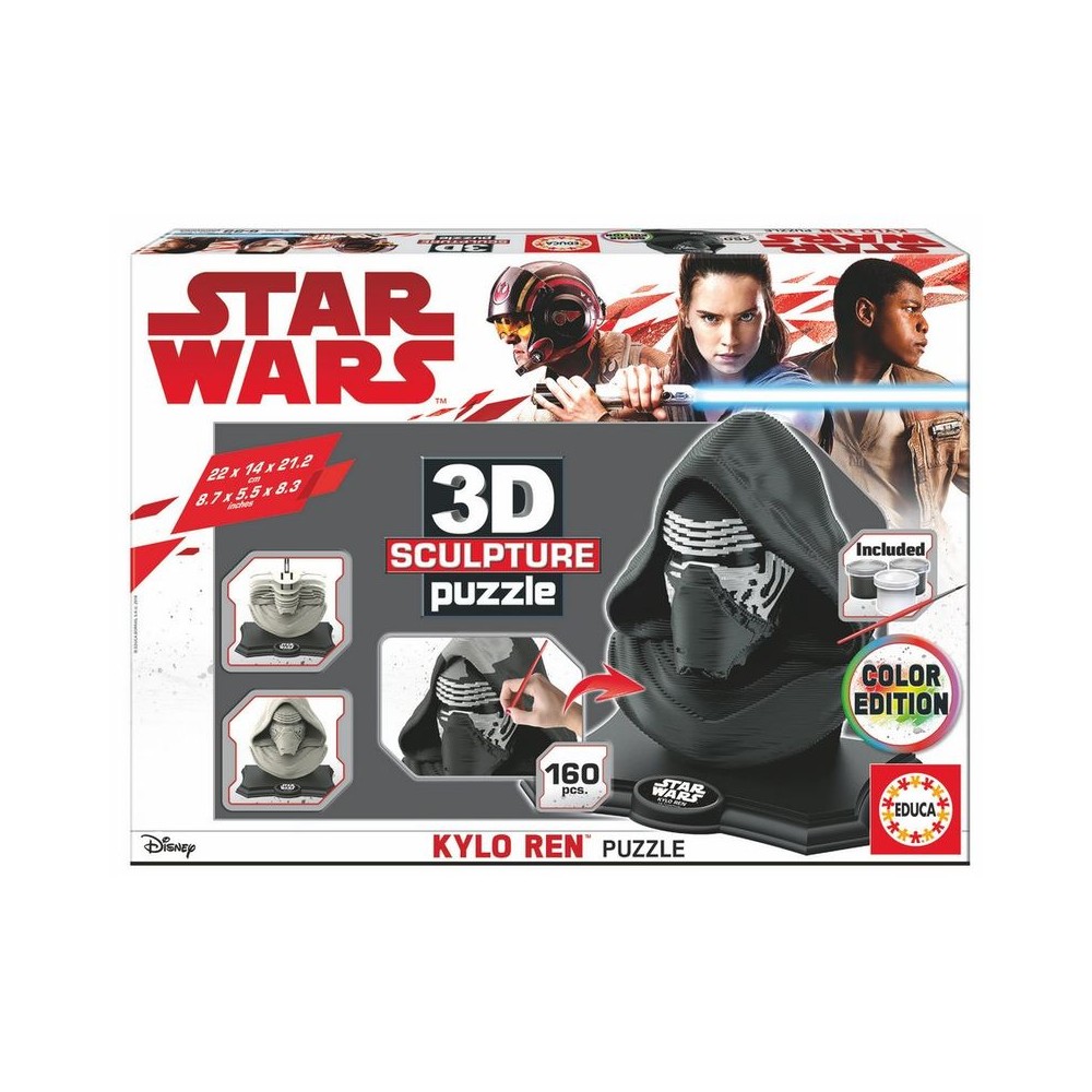 Puzzle 3D Kylo Ren Star Wars Color Edition