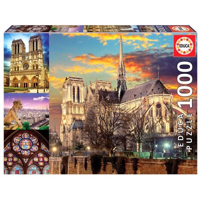 Puzzle Collage de Notre Dame 1000pz