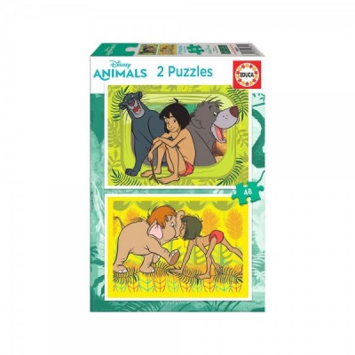 Puzzle El Libro de la Selva Disney 2x48pz