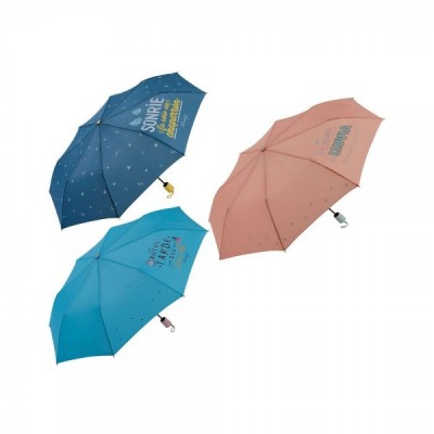 Paraguas plegable automatico Frases Mr. Wonderful surtido 54cm