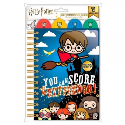 Cuaderno A5 led Kawaii Harry Potter