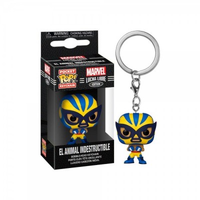 Llavero Pocket POP Marvel Luchadores Wolverine El Animal Indestructible