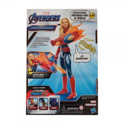 Figura Titan Hero Power Capitana Marvel Vengadores Marvel 30cm