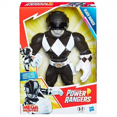 Figura Mega Mighties Black Ranger Power Rangers 25cm
