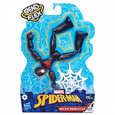 Figura Bend and Flex Miles Morales Spiderman Marvel 15cm