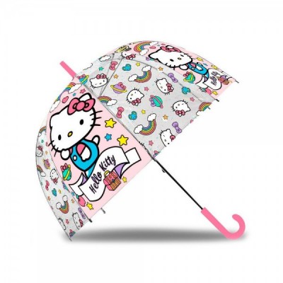 Paraguas burbuja automatico Hello Kitty 47cm