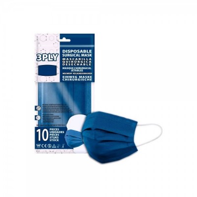 Pack 10 mascarillas quirurgicas desechables Navy Blue