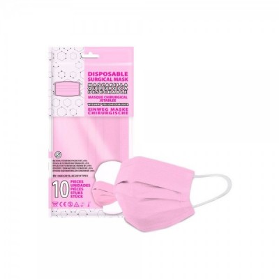 Pack 10 mascarillas quirurgicas desechables Pink