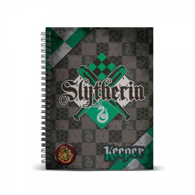Cuaderno A4 Harry Potter Quidditch Slytherin