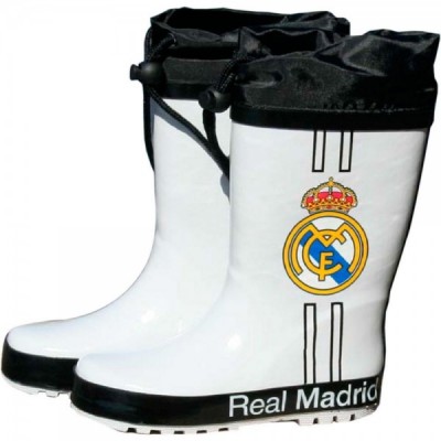 Botas agua blancas cierre ajustable Real Madrid