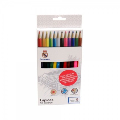 Caja lapices colores Real Madrid
