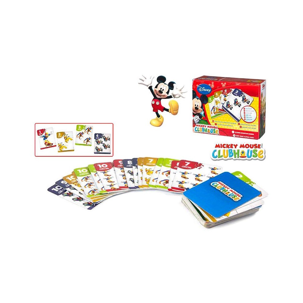 Baraja cartas gigantes Mickey Clubhouse Disney
