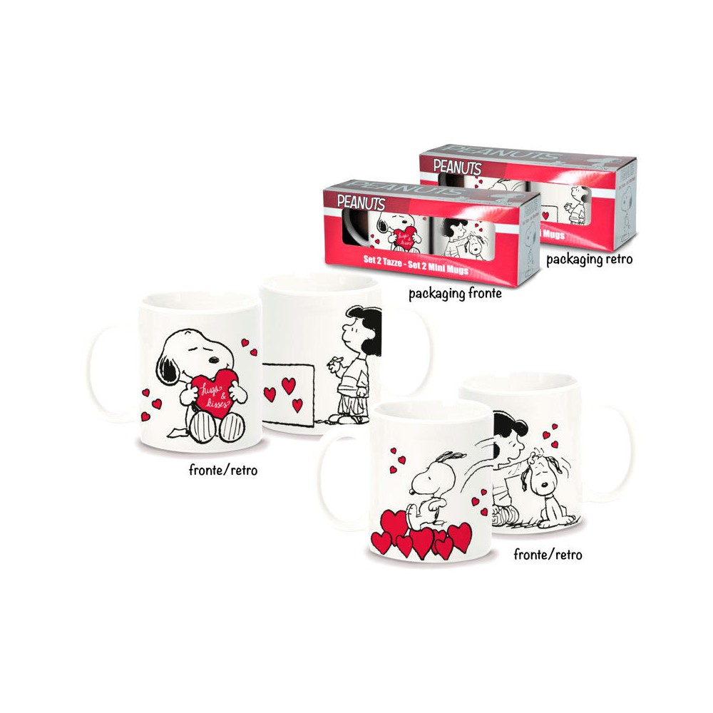 Set 2 tazas Snoopy