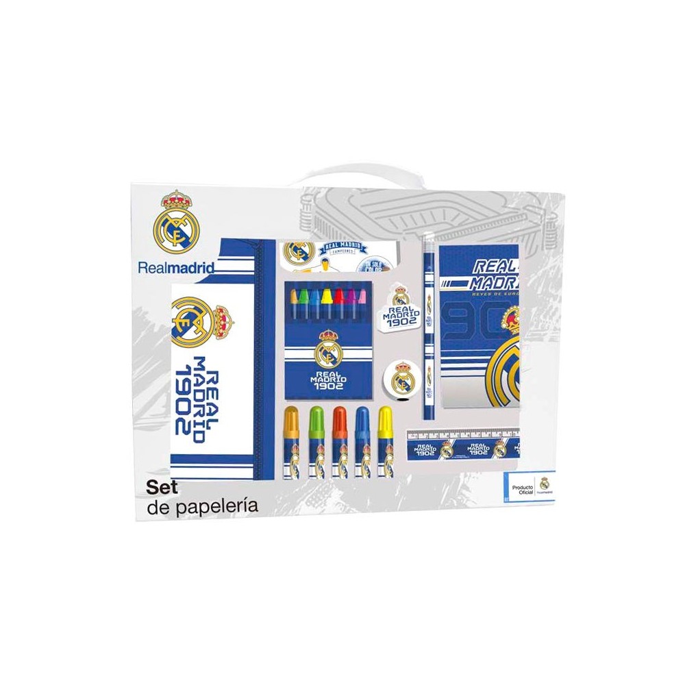 Set papeleria Real Madrid 20pzs