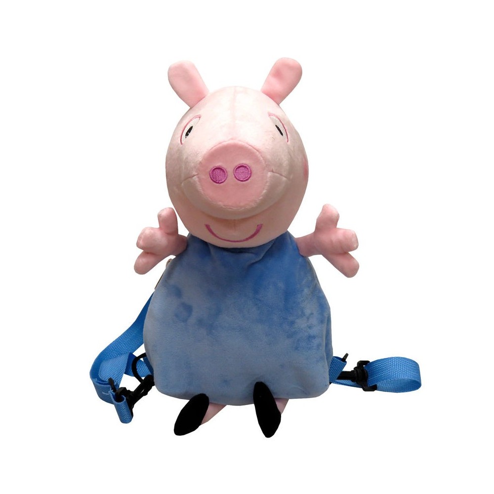 Mochila peluche 3D George Peppa Pig 28cm