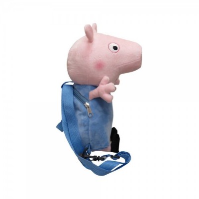 Mochila peluche 3D George Peppa Pig 28cm