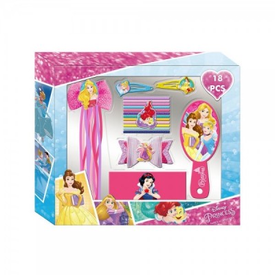 Set accesorios cabello Princesas Disney 18pz