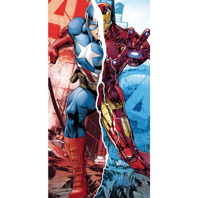 Toalla Vengadores Marvel Capitan America Iron Man algodon