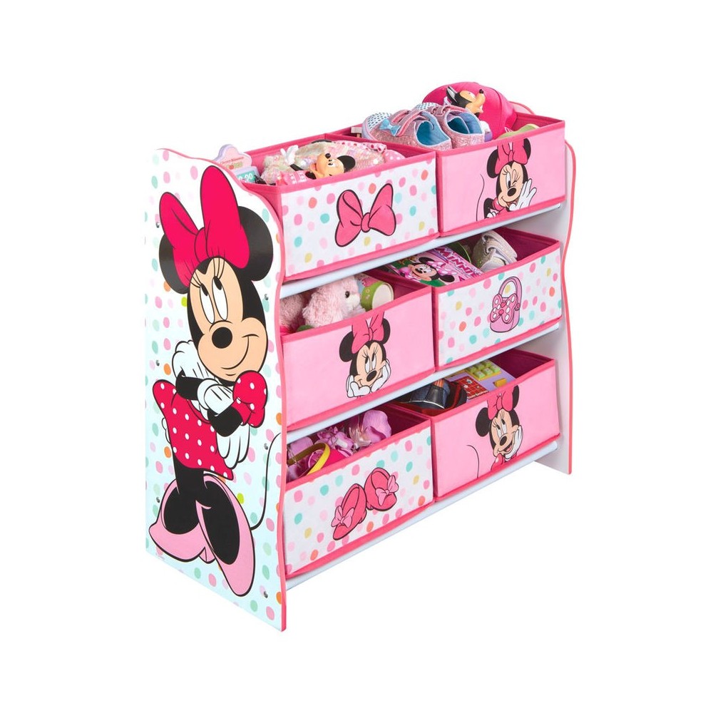 Mueble almacenamiento + 6 cubos Minnie Disney