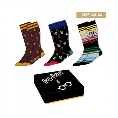 Pack 3 calcetines Harry Potter hombre