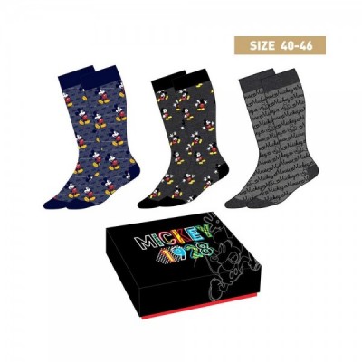 Pack 3 calcetines Mickey Disney hombre