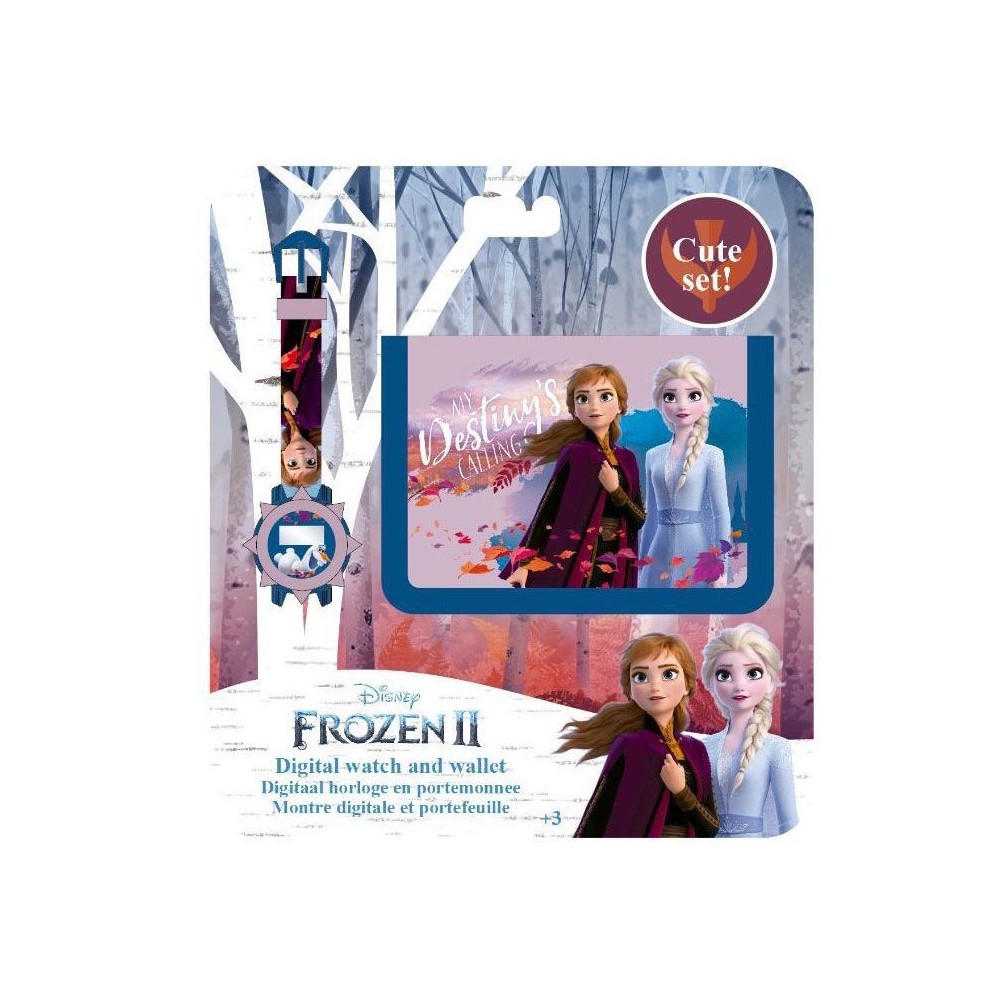 Set cartera + reloj digital Frozen 2 Disney
