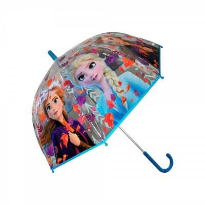 Paraguas burbuja manual transparente Frozen 2 Disney 47cm