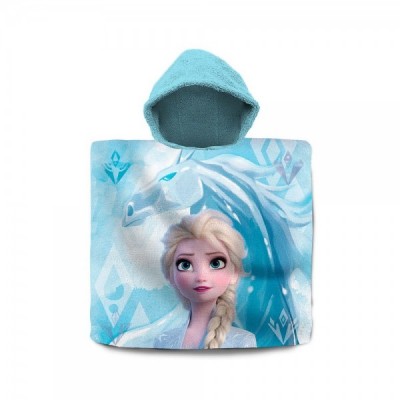 Poncho toalla Elsa Frozen 2 Disney algodon