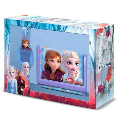 Set billetero + reloj Frozen 2 Journey Disney