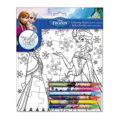 Puzzle + pinturas Frozen Disney